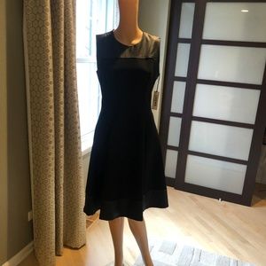 L'Agence Brand New Black Midi Dress